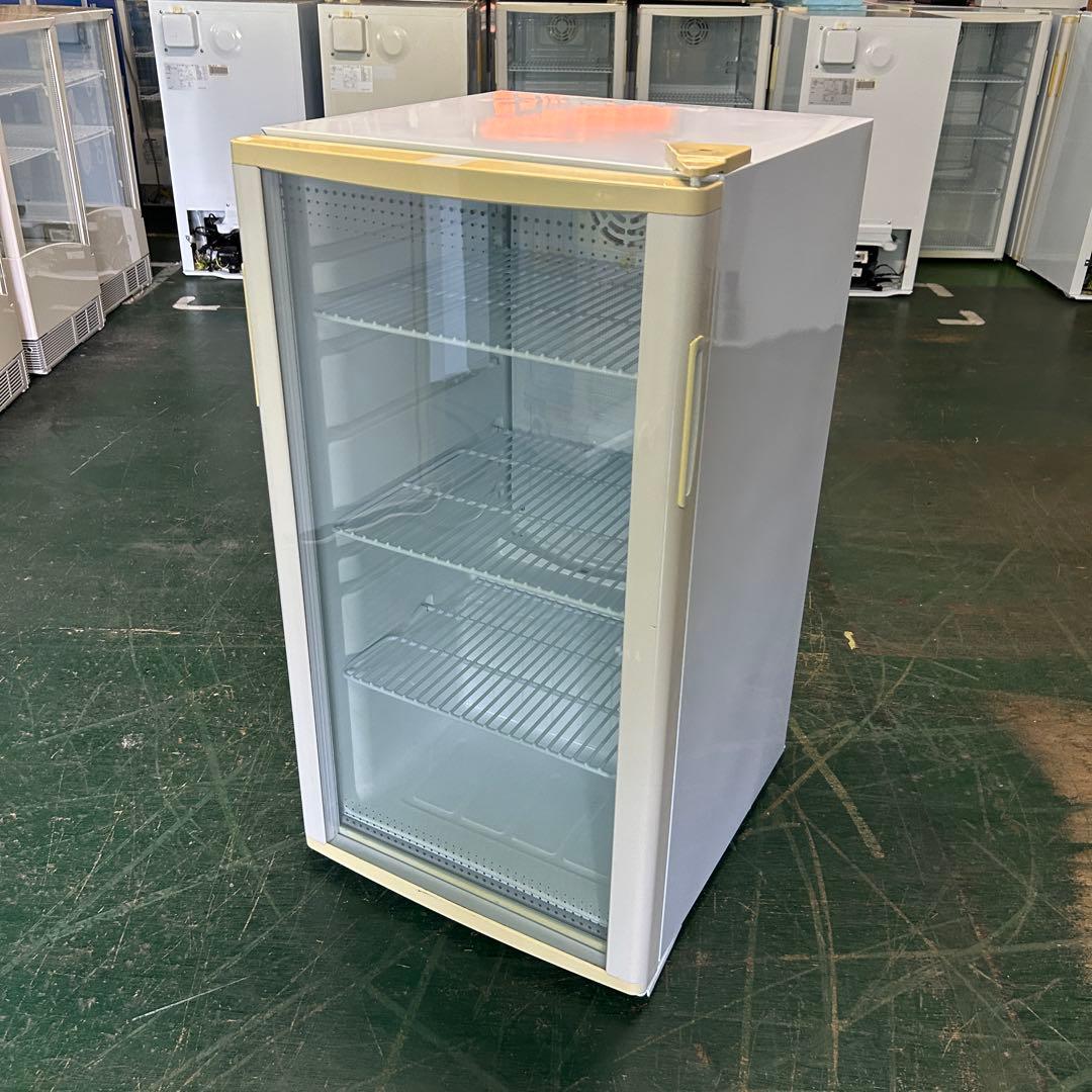 129業務用 冷蔵ショーケース オフィスコンビニ XW-105 左右開き 小型