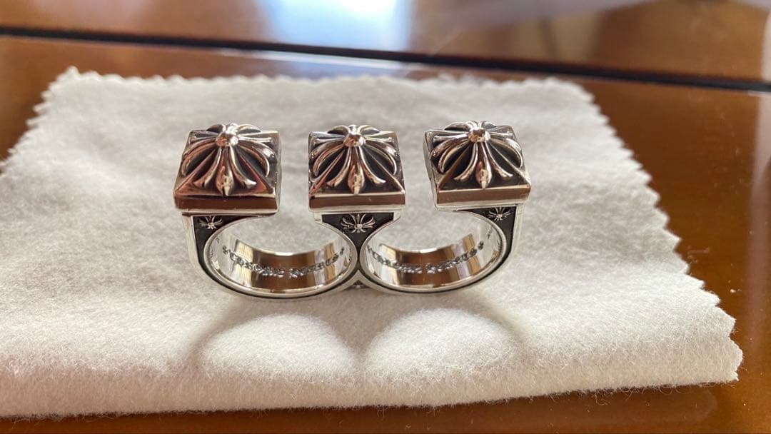 クロムハーツ CＨプラス ブラスナックルダブルリング23号、24号