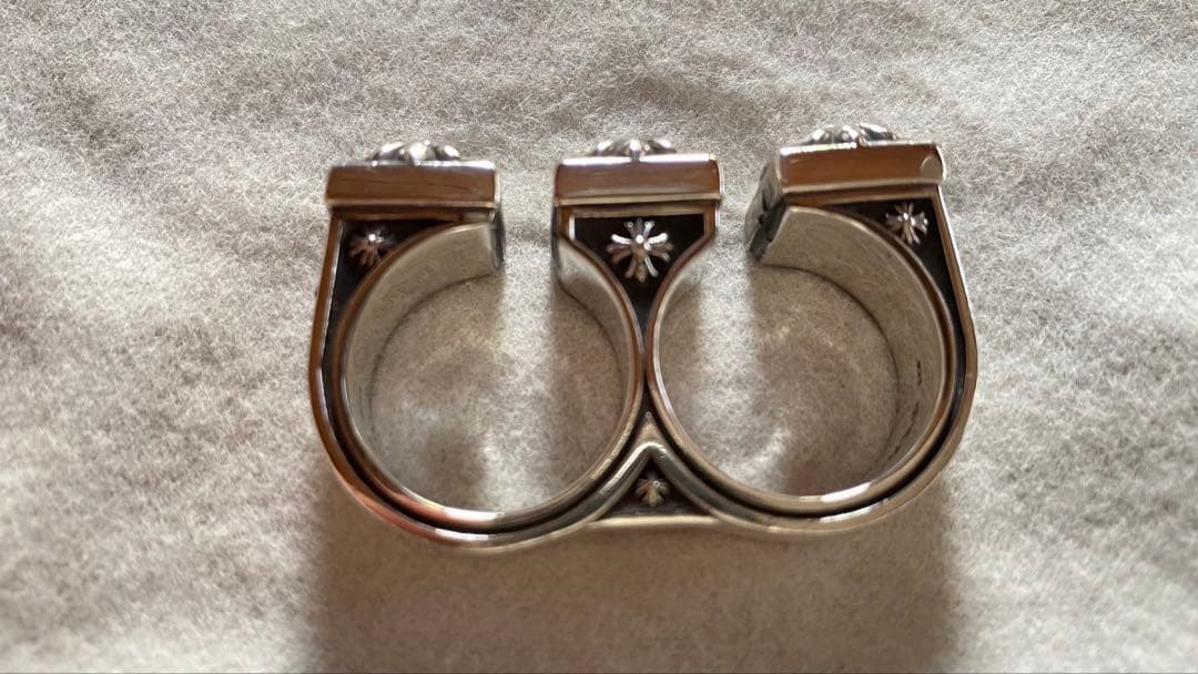 クロムハーツ CＨプラス ブラスナックルダブルリング23号、24号