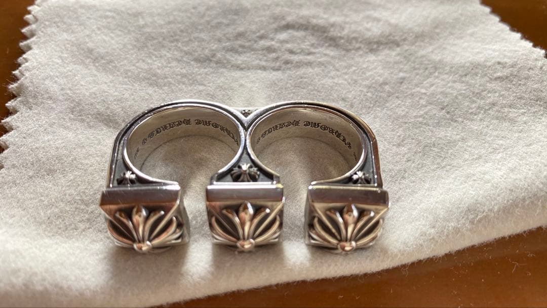 クロムハーツ CＨプラス ブラスナックルダブルリング23号、24号