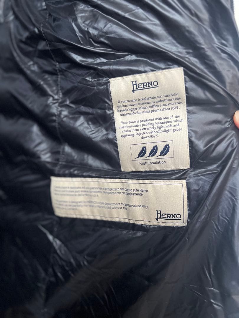 Herno 黒 ロングダウンジャケット