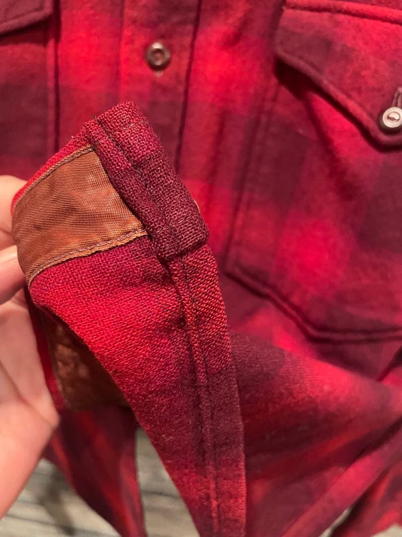 Pendleton ウールシャツ　ウェスタン　シャドウチェック　50s