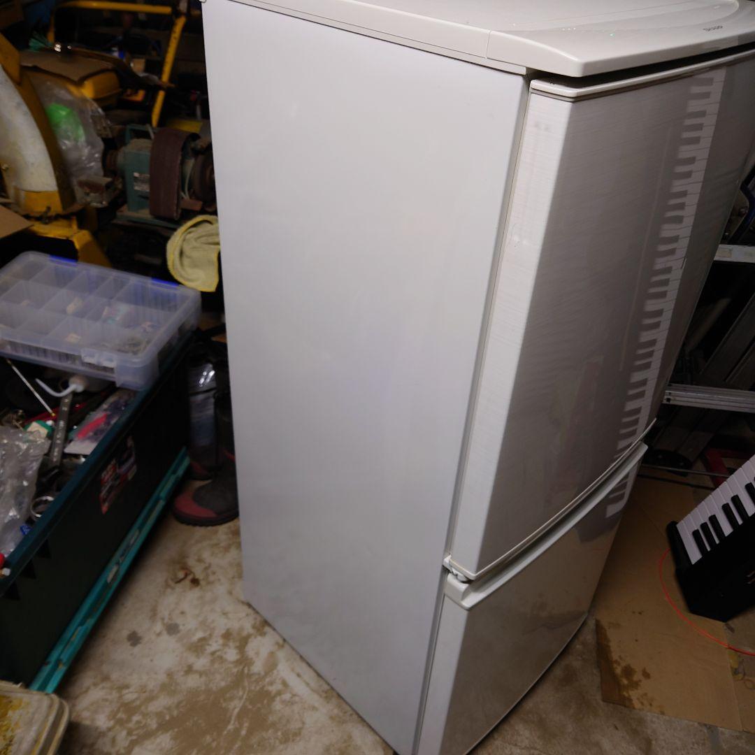 【良品】シャープ　2ドア冷蔵庫　2017年製　北陸のみ送料無料　付け替えドア