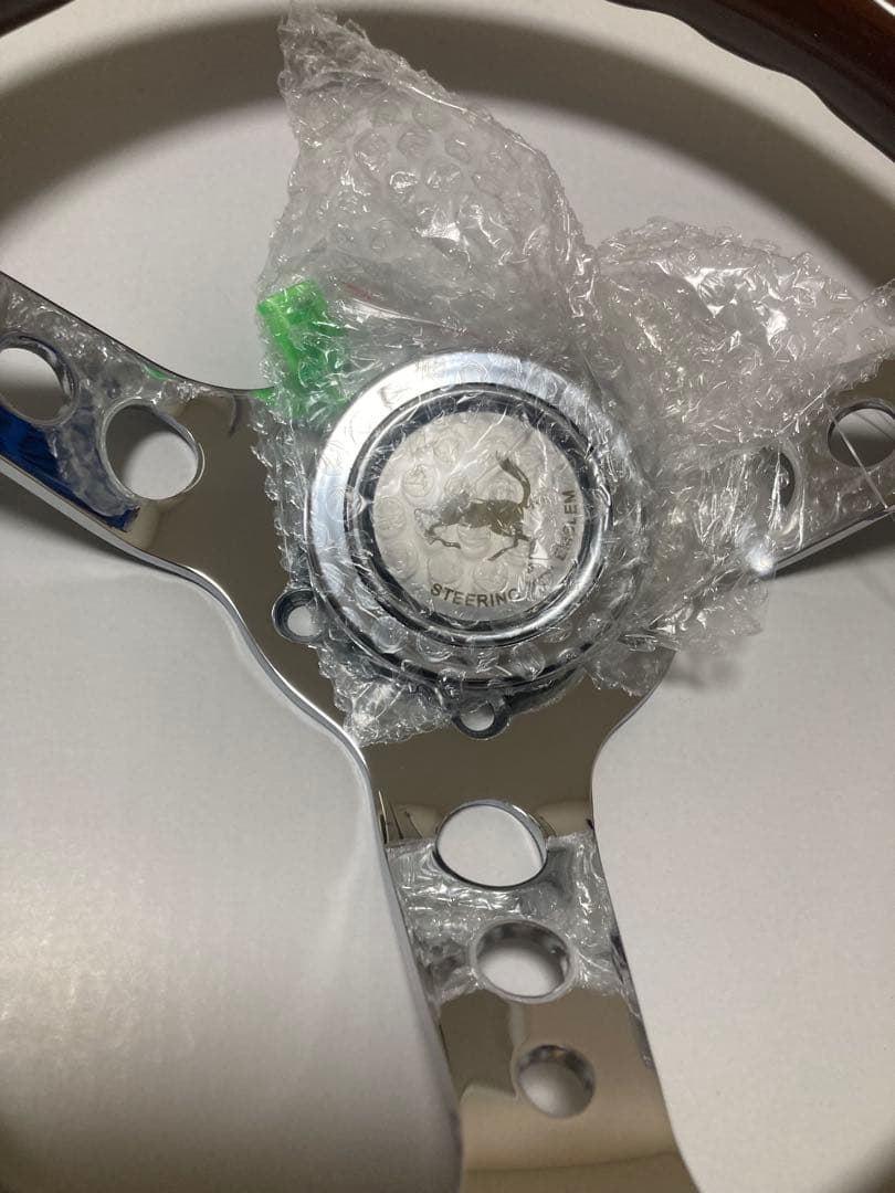 【激安最安値】希少新品 小径ステアリング 29 パイ ウッド 29cm 旧車