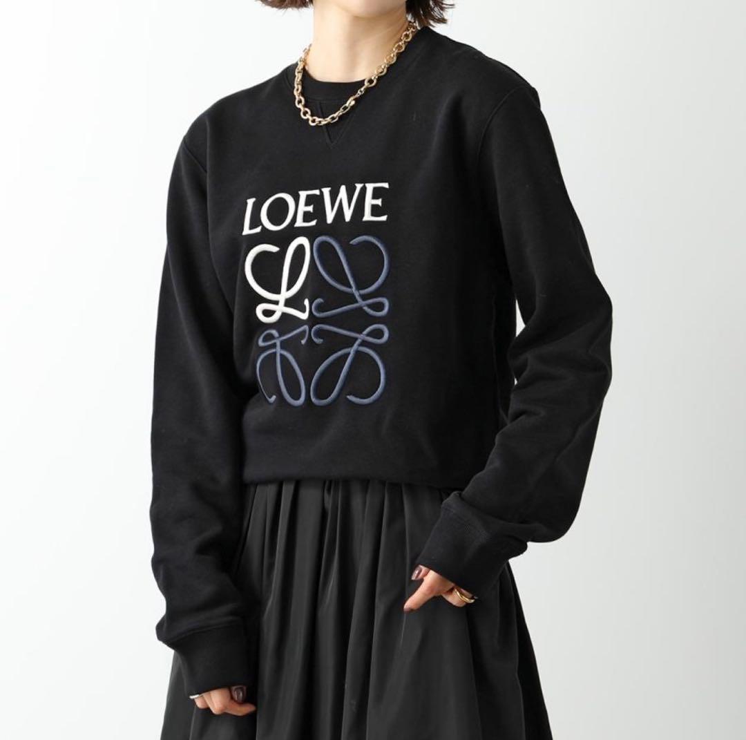 美品！LOEWE アナグラム レギュラーフィット スウェットメンズM ブラック