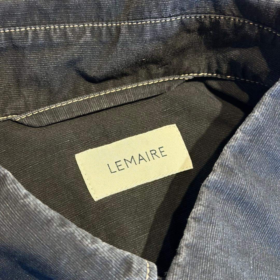 トップス LEMAIRE 20SS BLACK MILITARY SHIRT 50