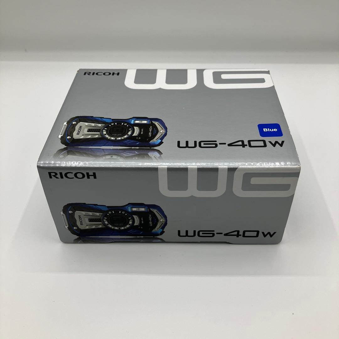 未使用　RICOH WG-40W 防水・耐衝撃デジタルカメラ リコー　ブルー