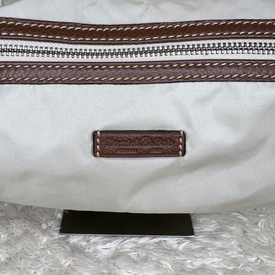 Daniel&Bob ボディバッグ ウエストバッグ レザー ナイロン カウレザー