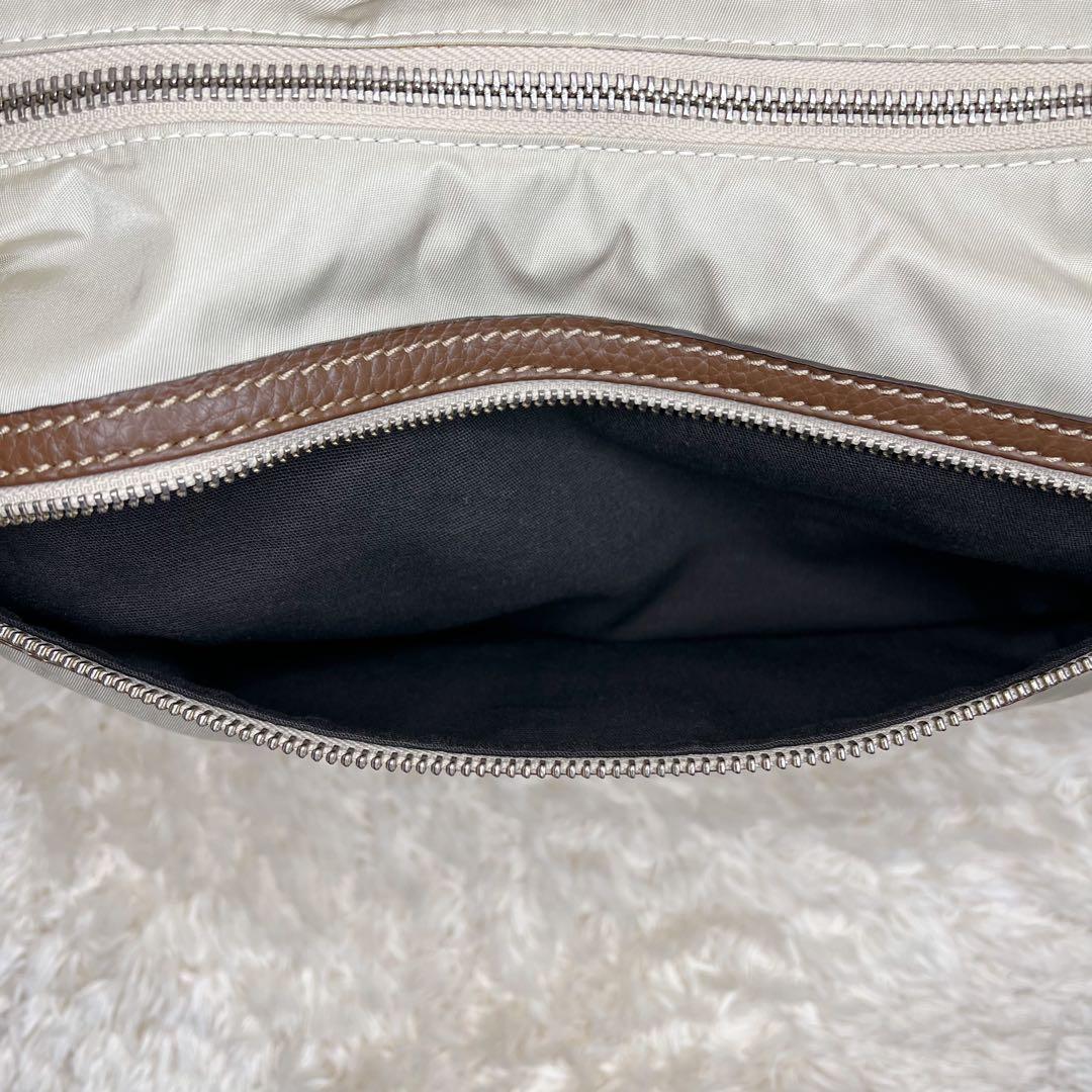 Daniel&Bob ボディバッグ ウエストバッグ レザー ナイロン カウレザー