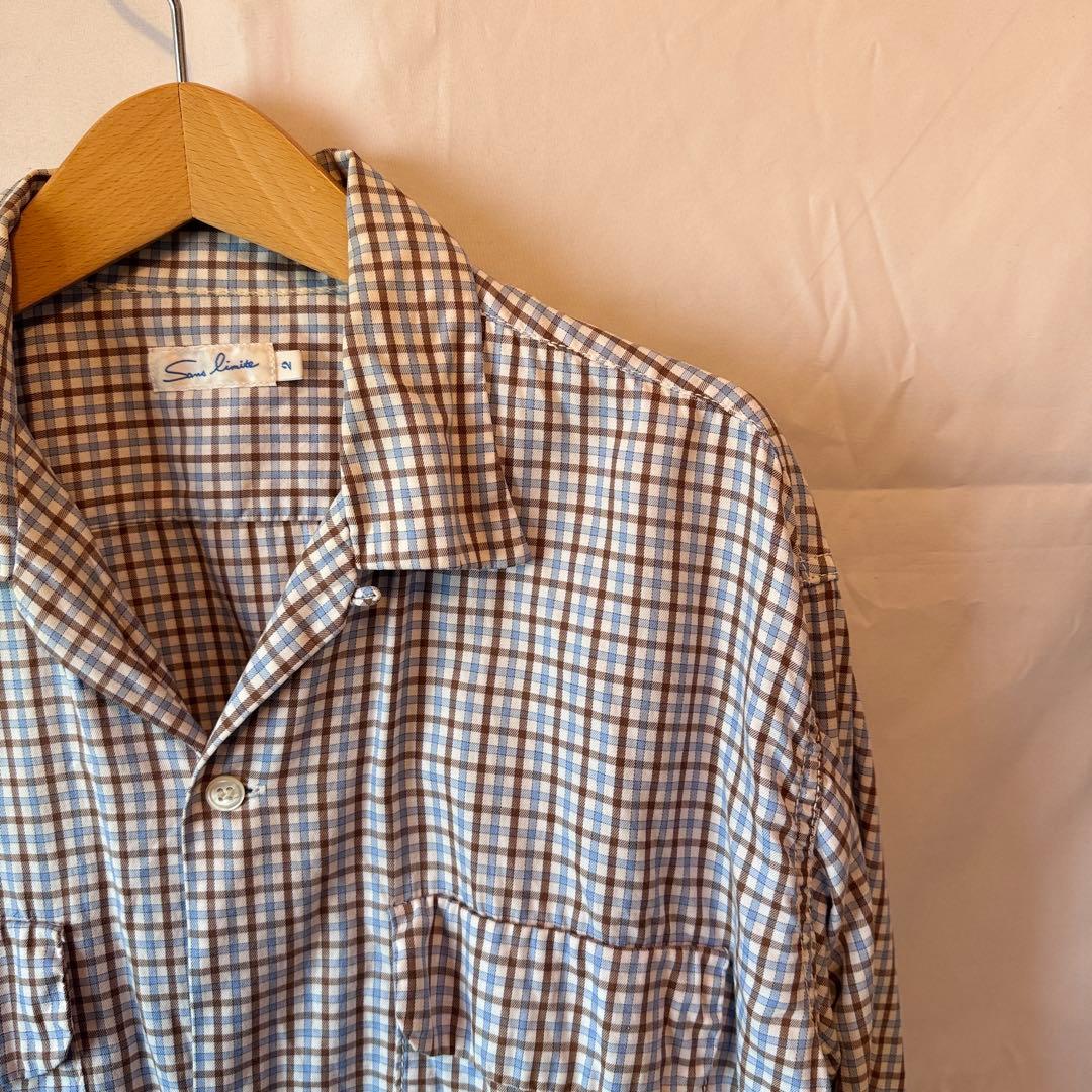 Sans limite / 20aw 二本針オープンカラーシャツ Size 2