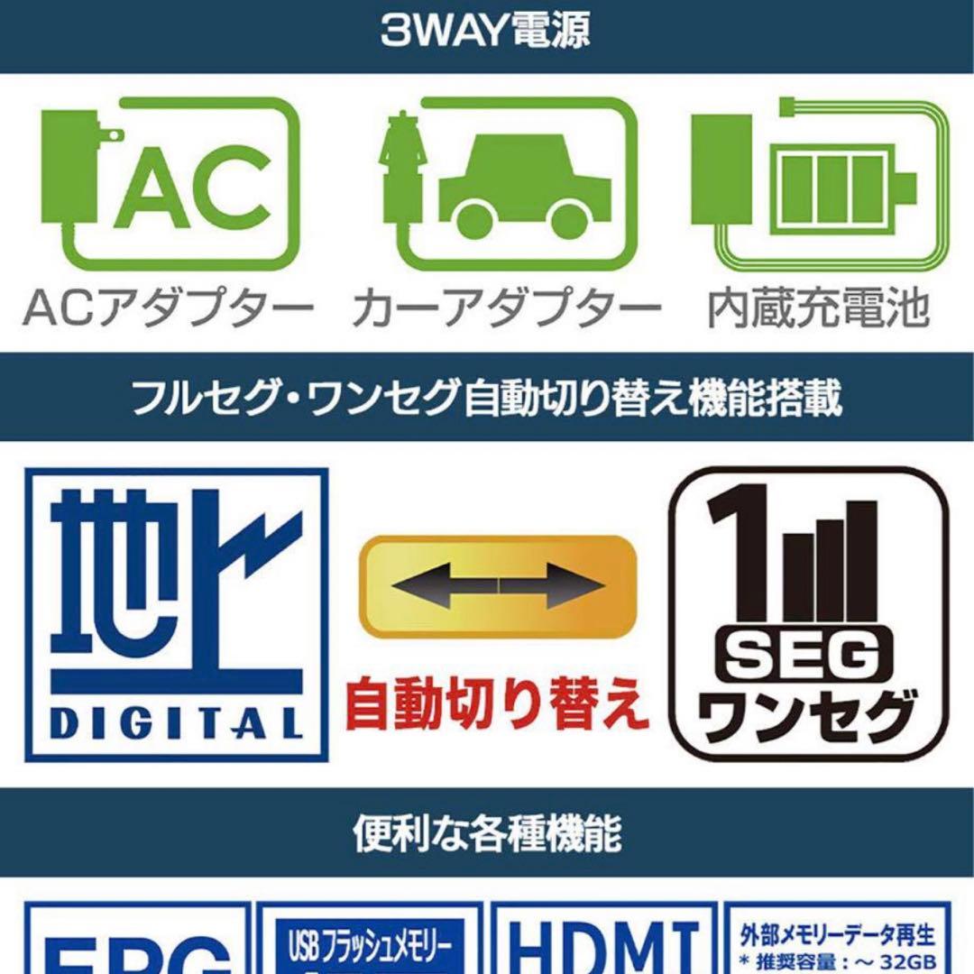 12.1インチ 壁掛けテレビ　ポータブル　軽量 車載 フック スタンド