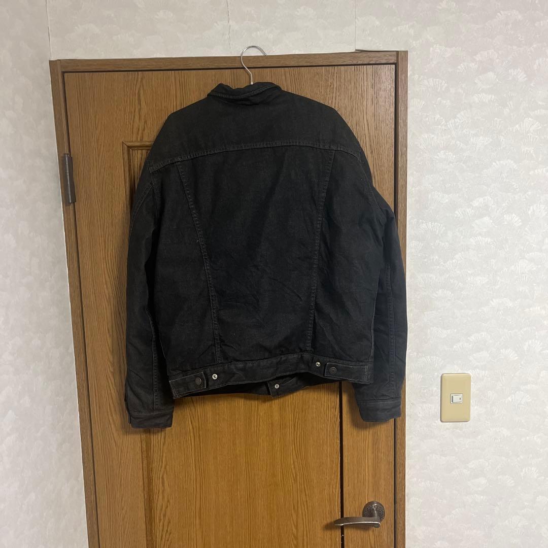 Levi's ブラックデニムダウンジャケット L