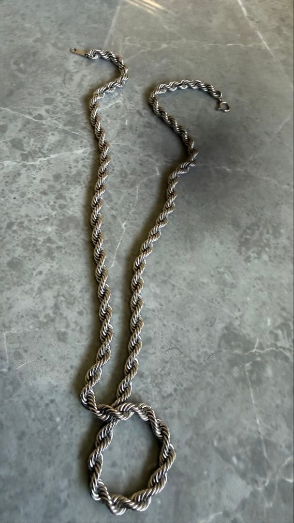 jewelryWin パイプロープ プラチナネックレス 最終値下げ