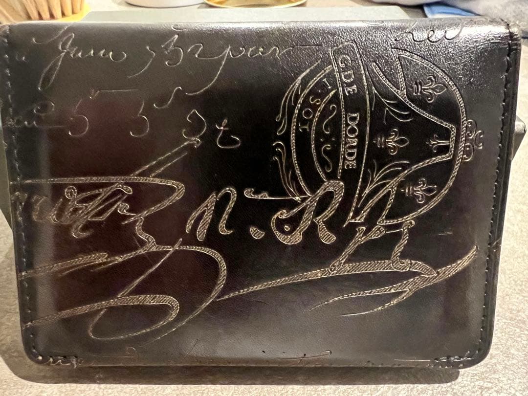 【美品】 Berlutiインブイア 名刺ケース オーダーメイド