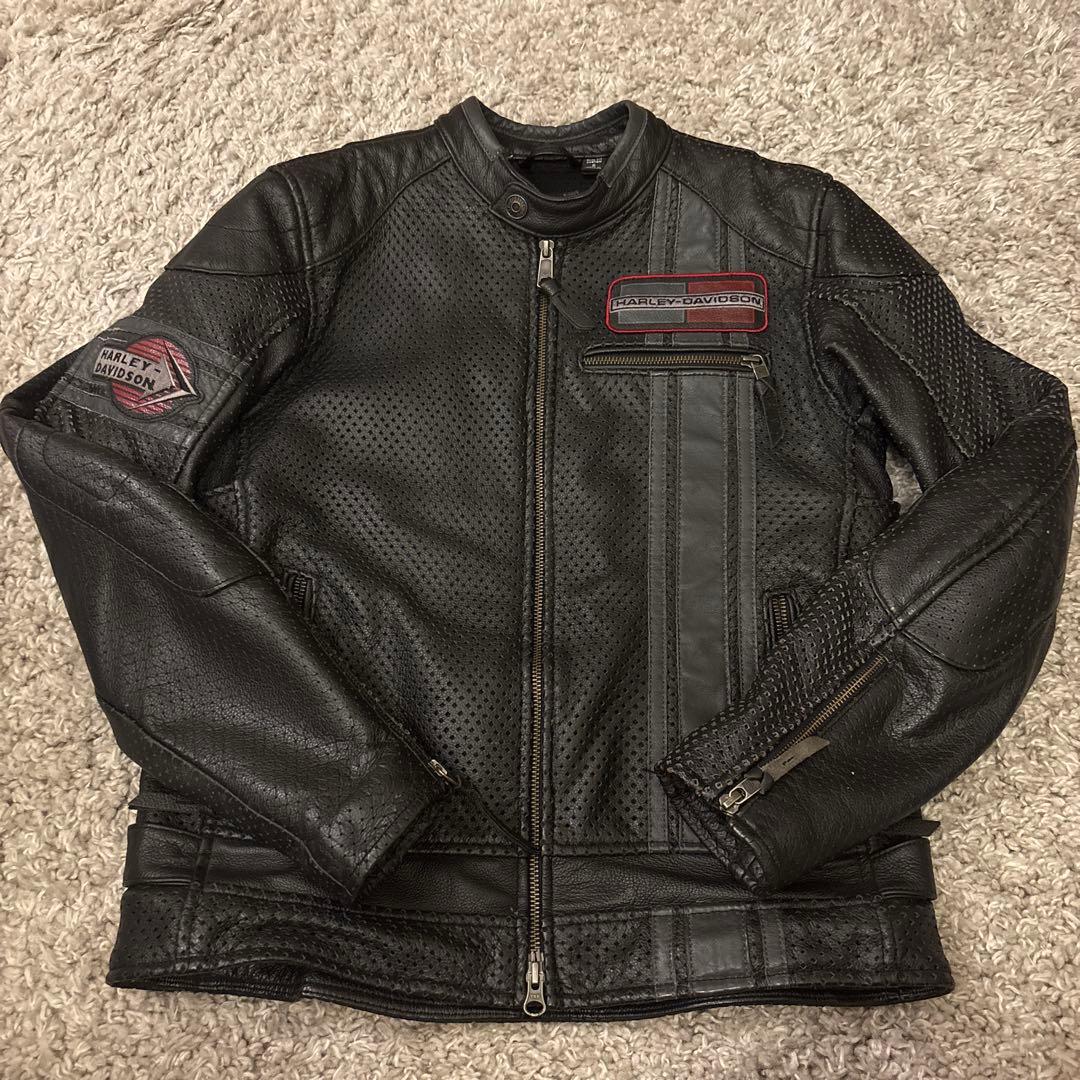 【Harley-Davidson】パンチングレザージャケット