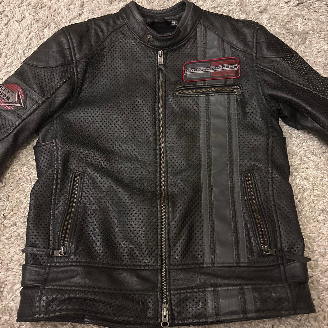 【Harley-Davidson】パンチングレザージャケット