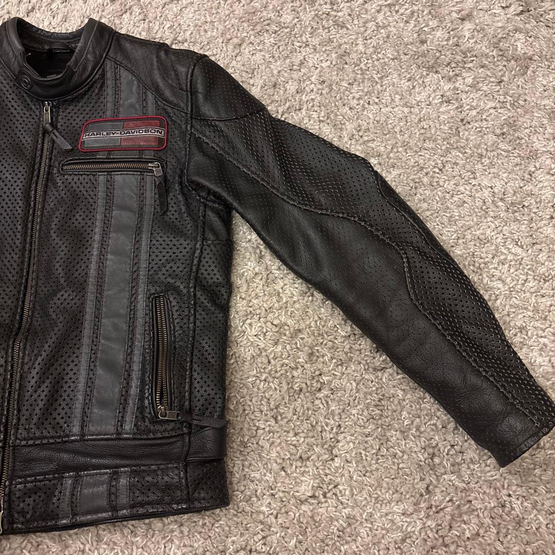 【Harley-Davidson】パンチングレザージャケット