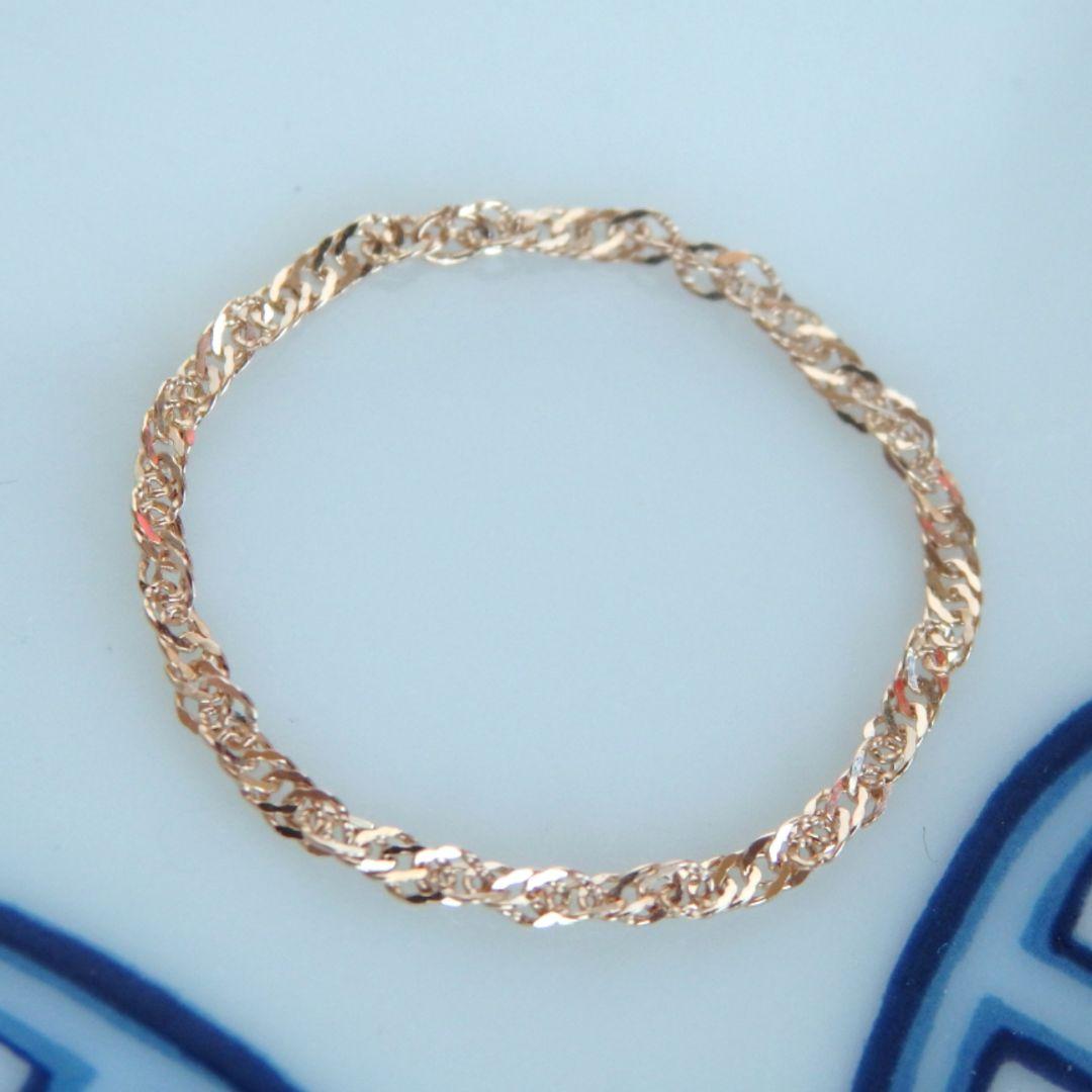 あぴ　k18リング　PG　チェーンリング　スクリューチェーン　つけっぱなし