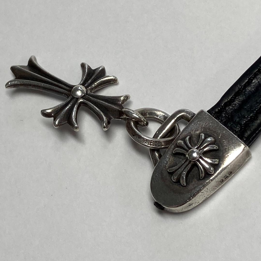 クロムハーツ タイニーCHクロス レザーストラップ CHROME HEARTS