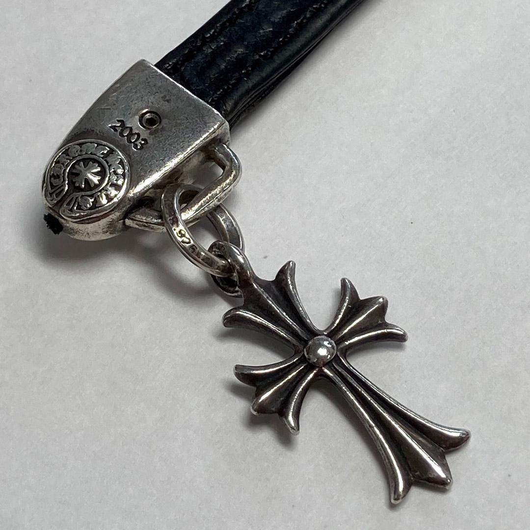 クロムハーツ タイニーCHクロス レザーストラップ CHROME HEARTS