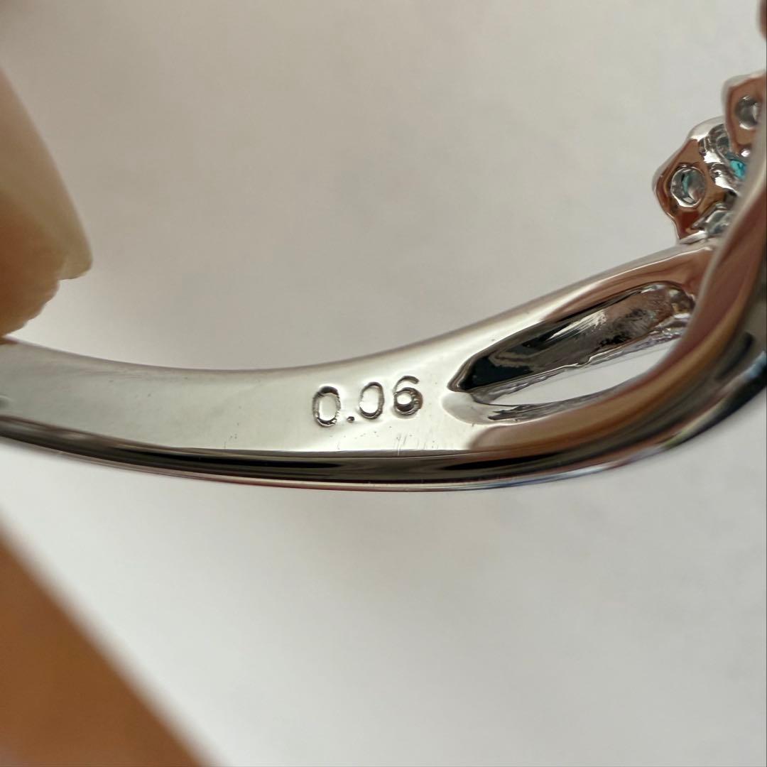 TASAKI パライバトルマリン ダイヤモンド リング Pt900 11号