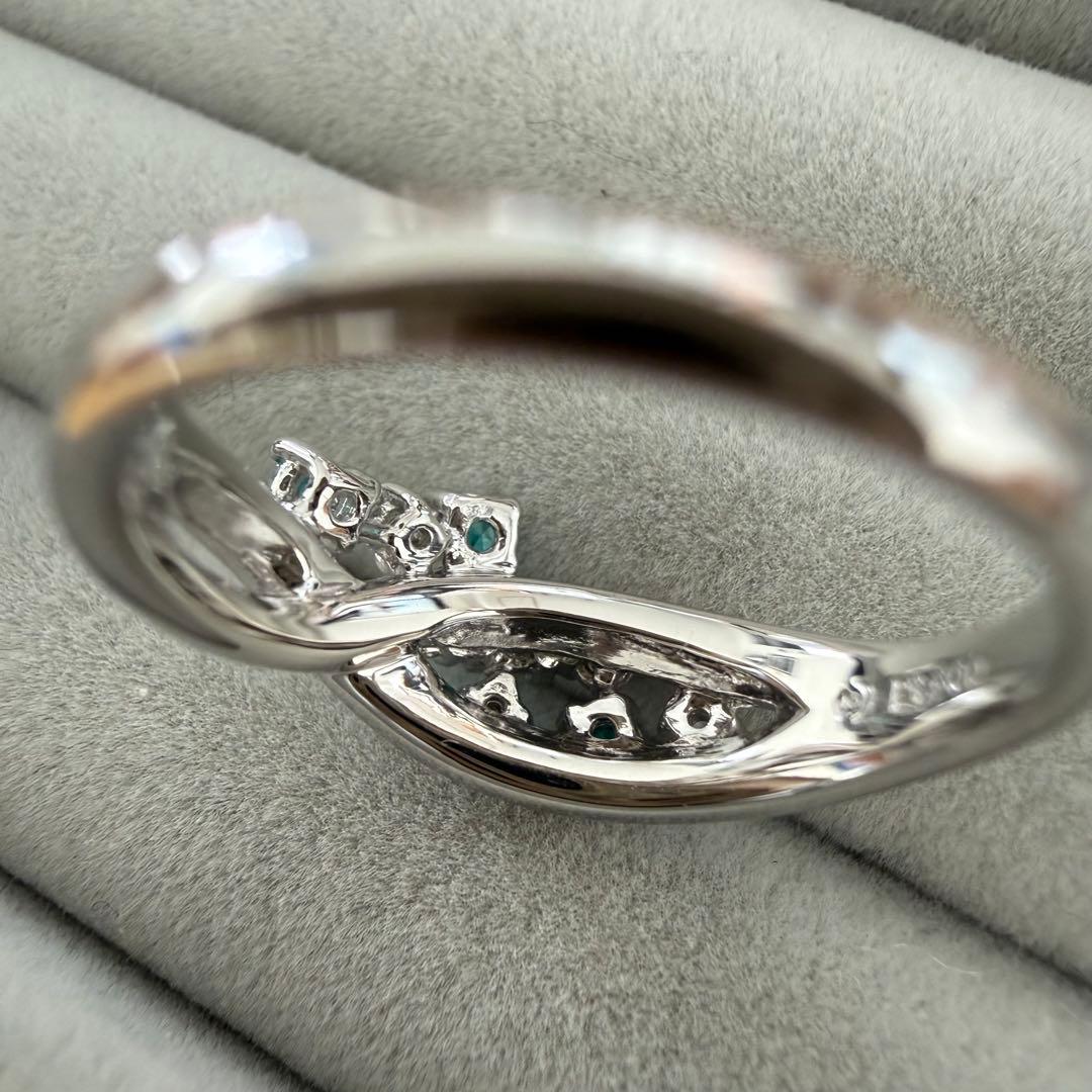 TASAKI パライバトルマリン ダイヤモンド リング Pt900 11号