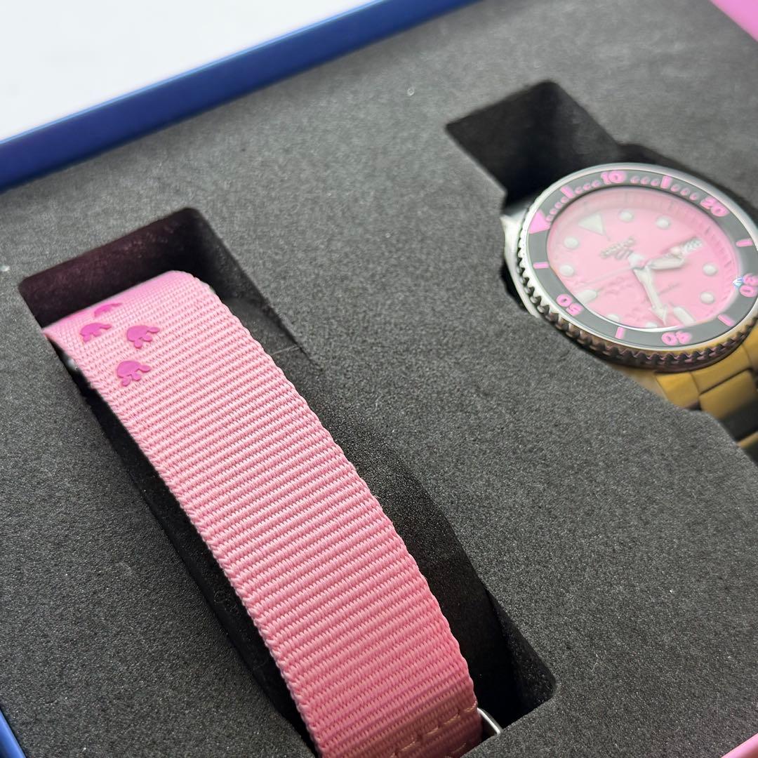 【新品未使用】セイコー　SBSA321 ピンクパンサー　自動巻　箱付　コラボ