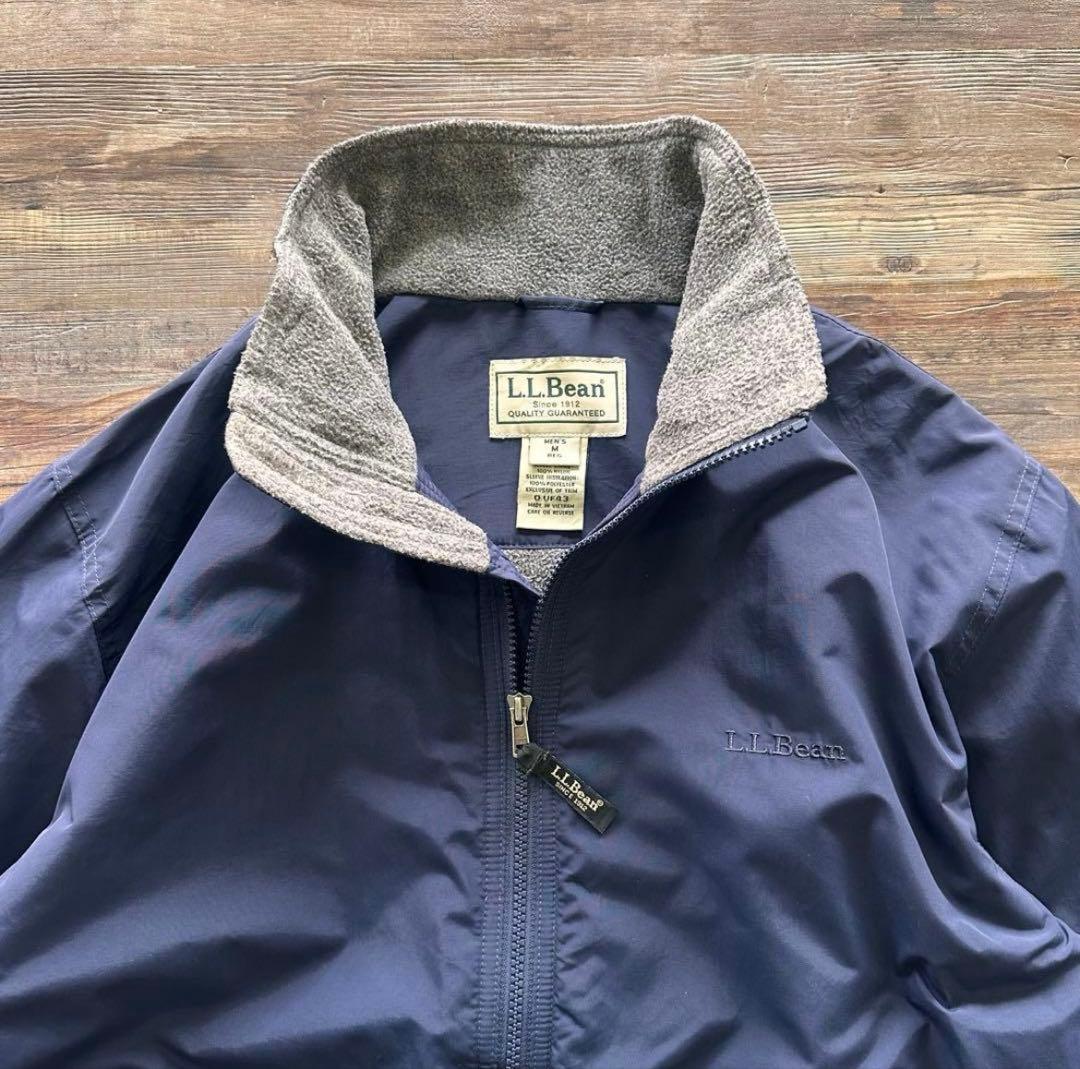 エルエルビーン/ウォームアップジャケット/ナイロン/アウター/ブルゾン/ネイビー