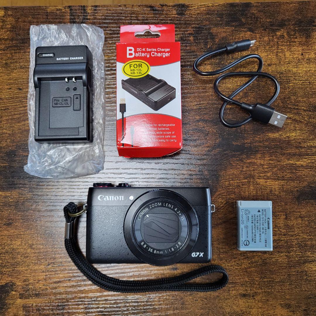 Canon PowerShot G7X 本体と付属品