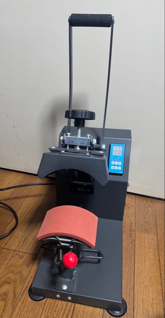 キャップ用 熱転写プレス機 ヒートプレス 帽子プリント機 動作品
