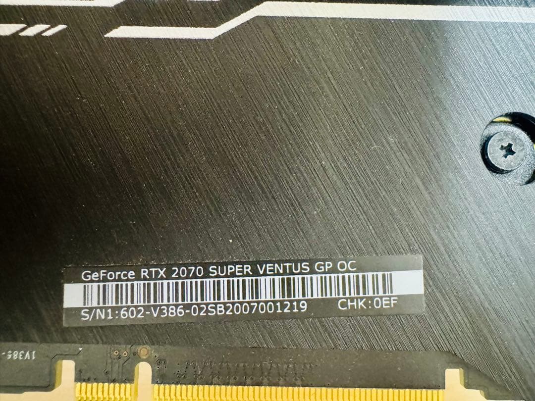 M*Ⅱ様 【動作確認済】MSI GeForce RTX 2070 SUPER