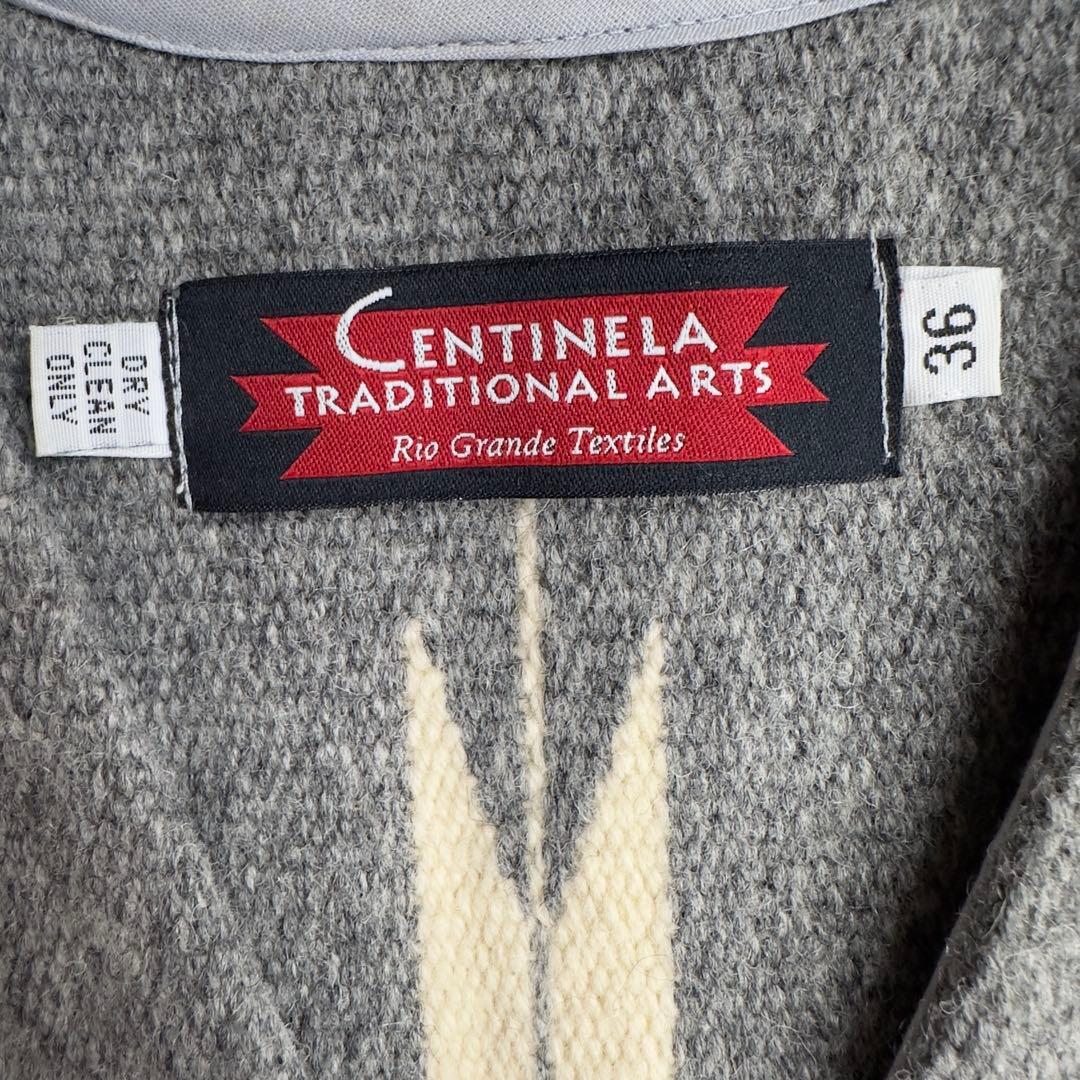 希少 CENTINELA センチネラ チマヨ ベスト グレー　36 Mサイズ