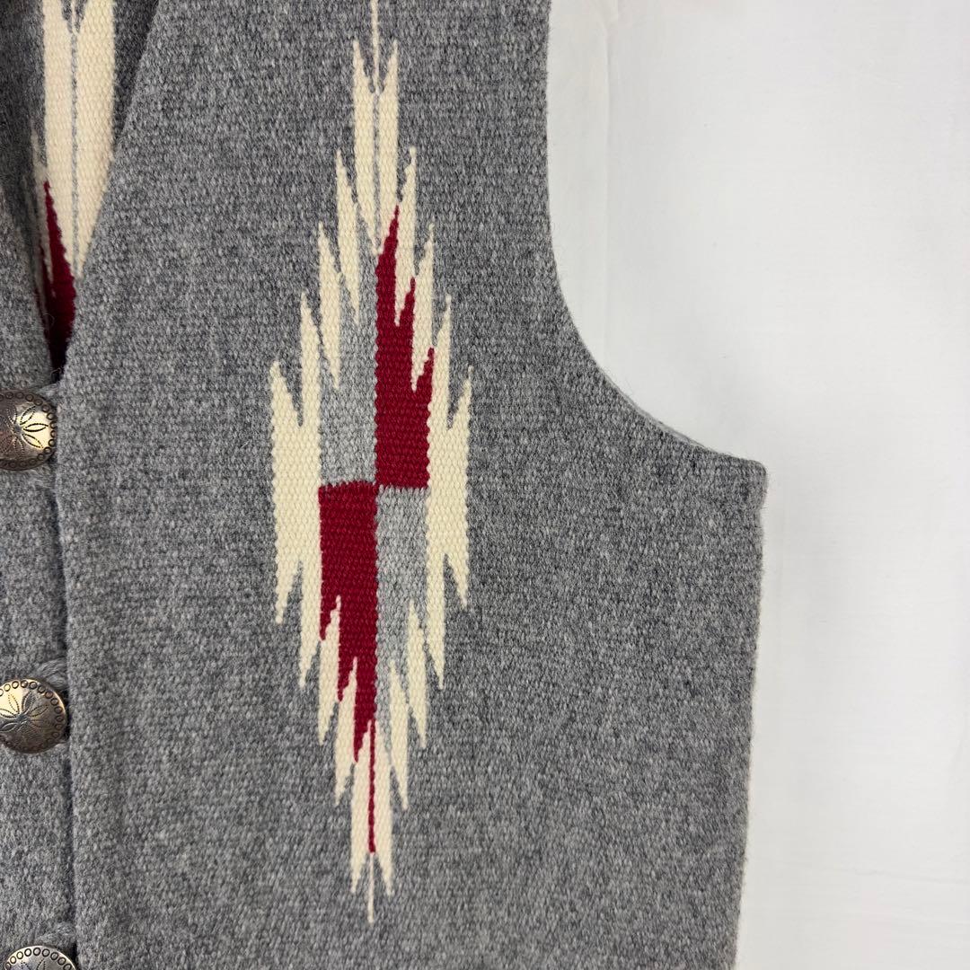 希少 CENTINELA センチネラ チマヨ ベスト グレー　36 Mサイズ