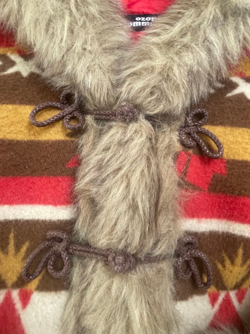 極美品 オゾンコミュニティ ネイティブ柄 ファージャケット ヒステリックグラマー