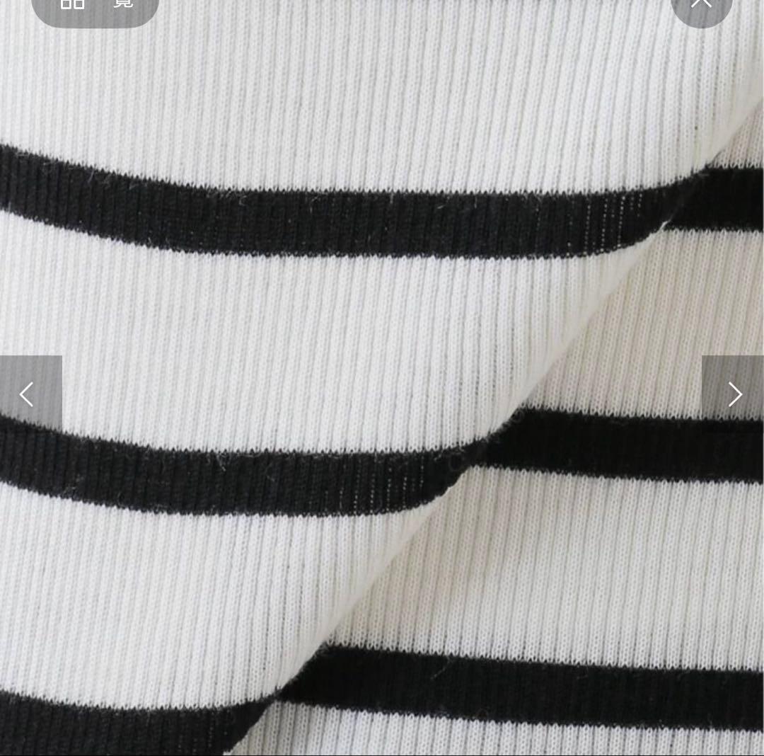 deuxieme classeリブタートルニット