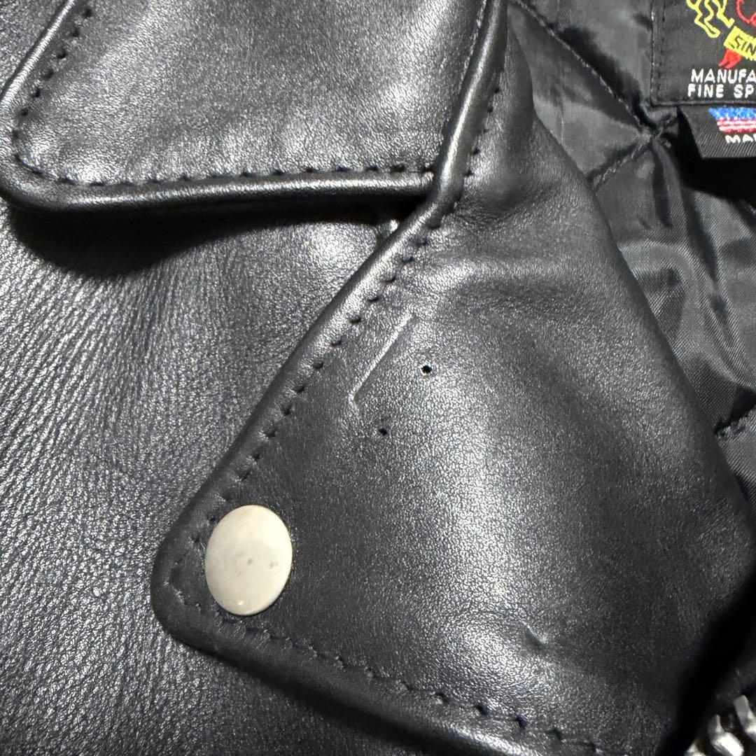 【Schott】613US ワンスター 42 美品 ダブルライダース ショット