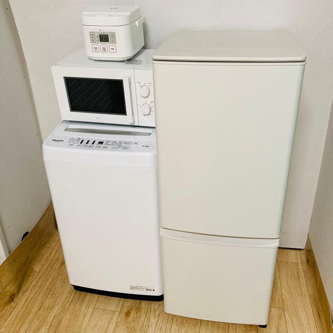美品高品質一人暮らし家電4点セット❗️大阪、大阪近郊配送無料　3