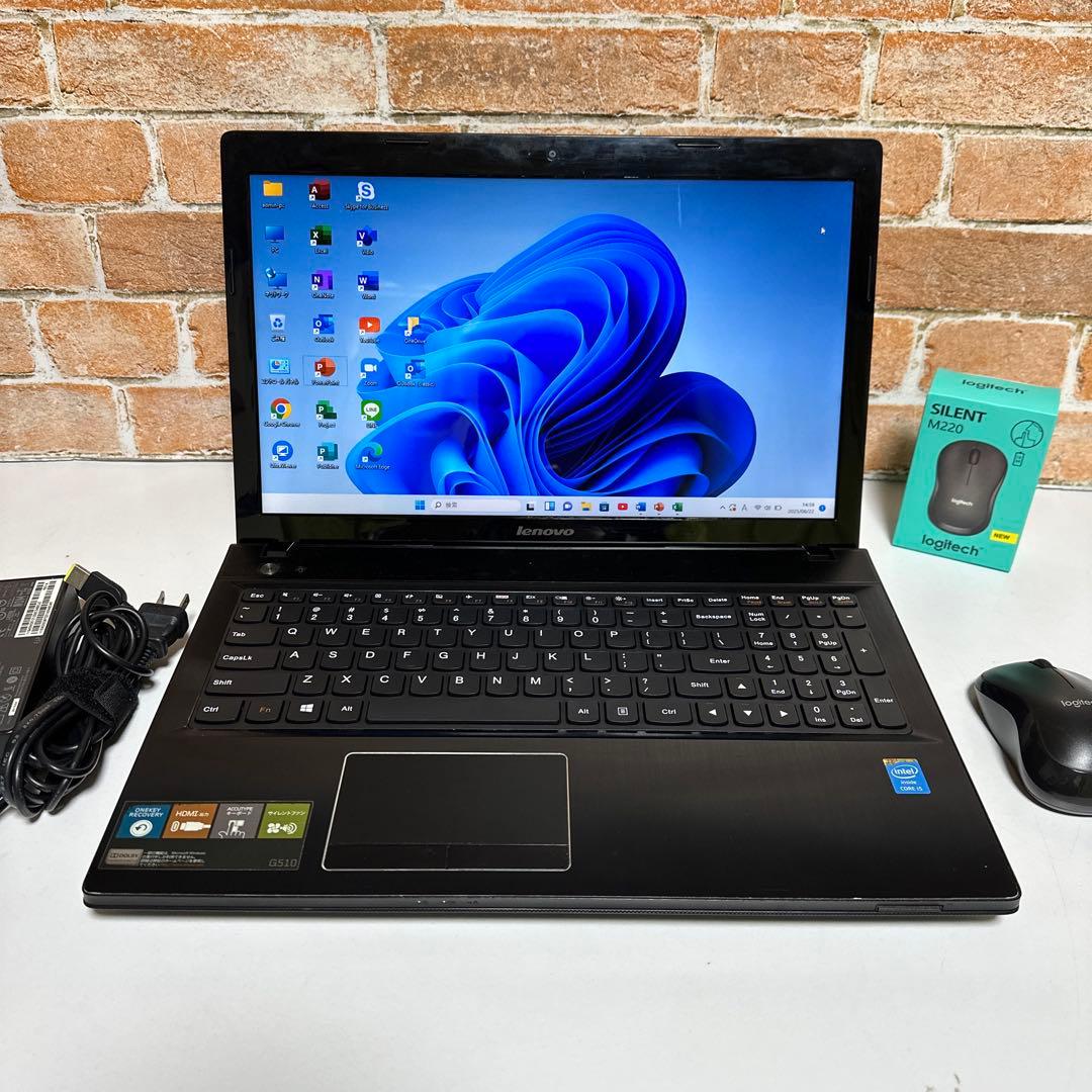 LENOVOノート PC USキーボード i5 SSD メモリ8G オフィス入り