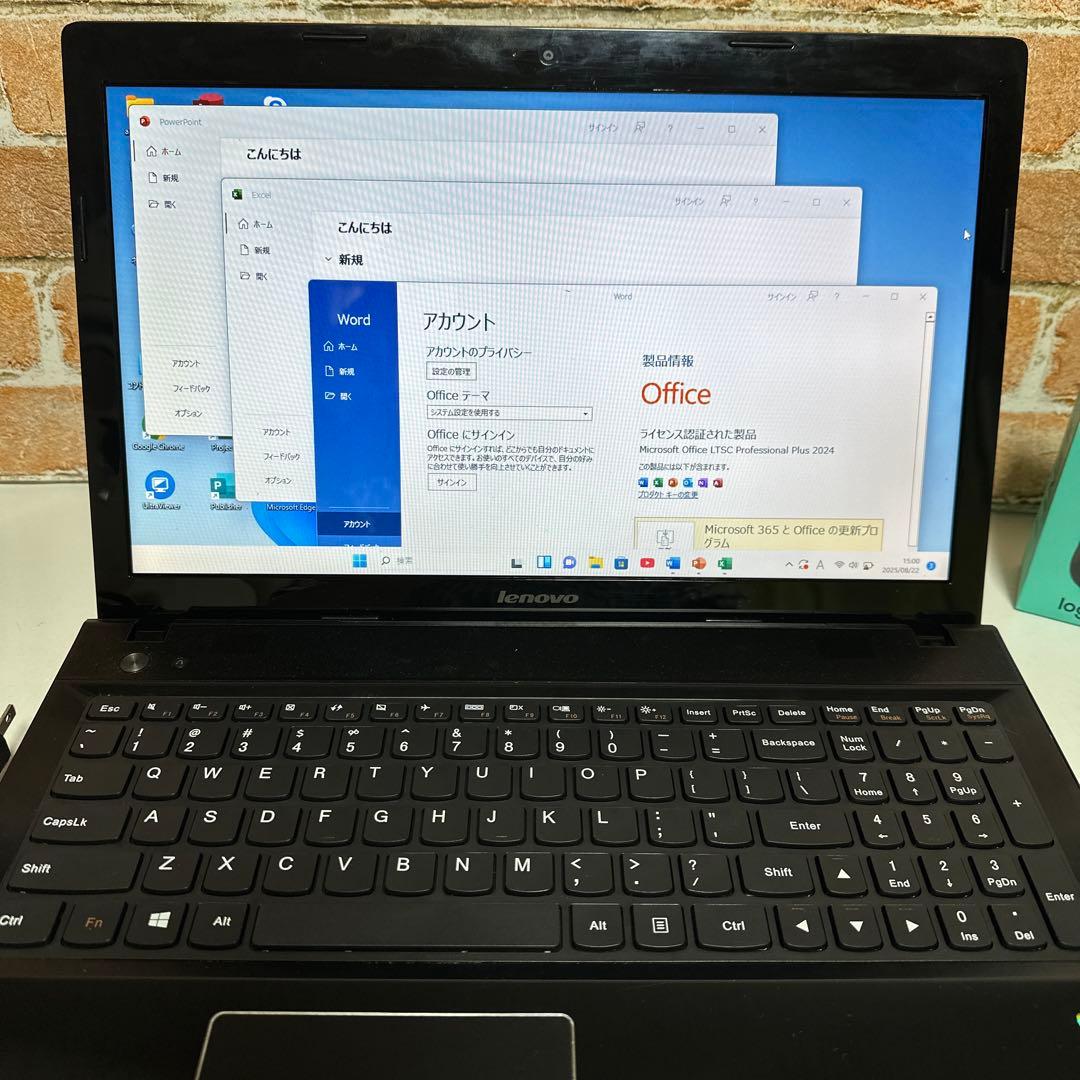 LENOVOノート PC USキーボード i5 SSD メモリ8G オフィス入り