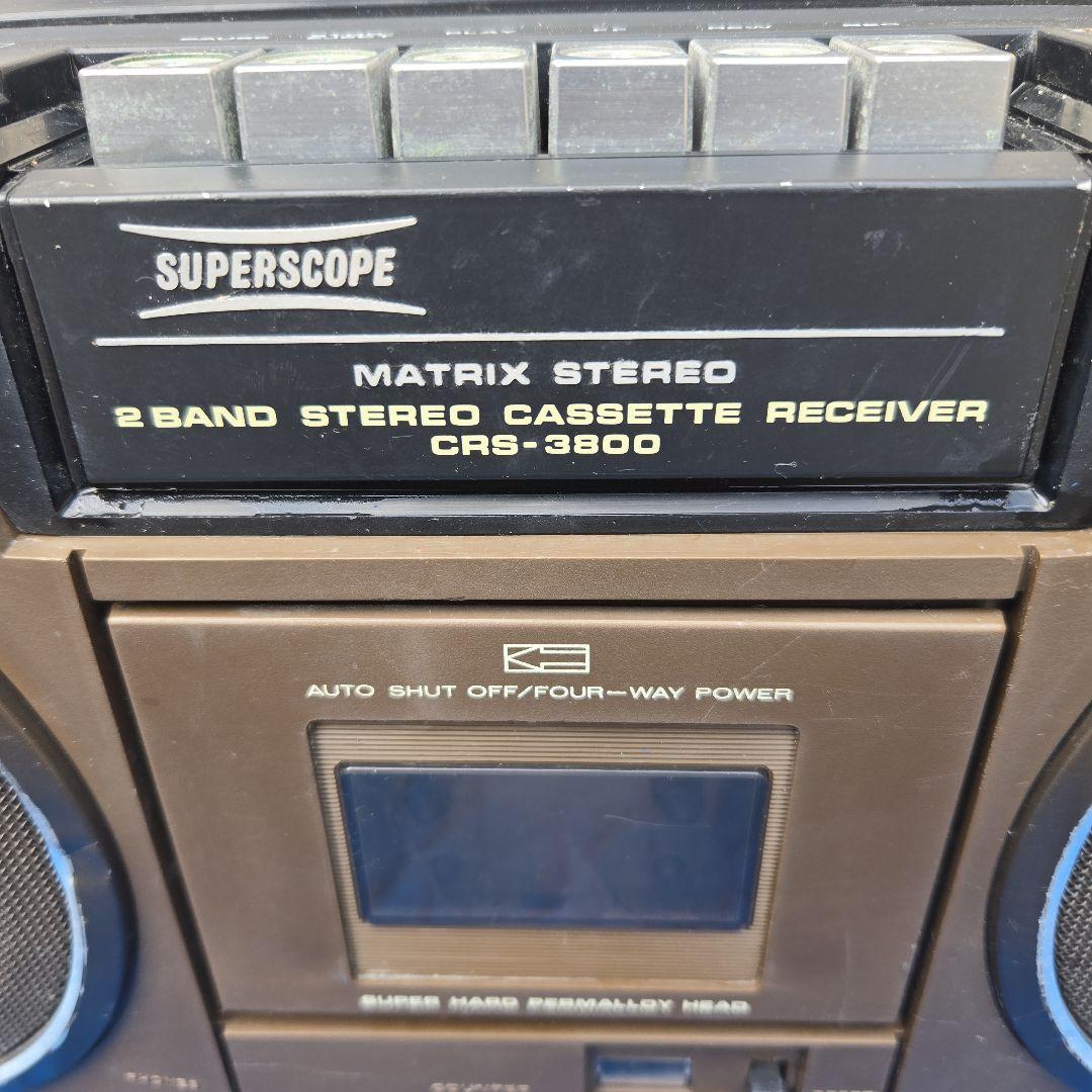 SUPERSCOPE CRS-3800 ステレオカセットレシーバー　ジャンク品