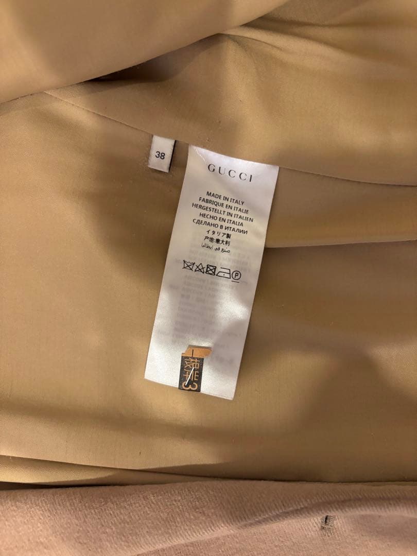 GUCCI ベージュ チェスターコート　38 (M)お値下げ