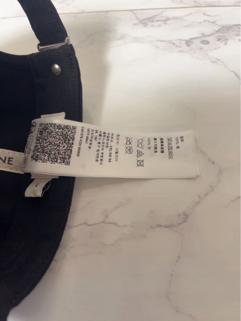 新品未使用　CELINE トリオンフ キャップ / コットンツイルギャバジン