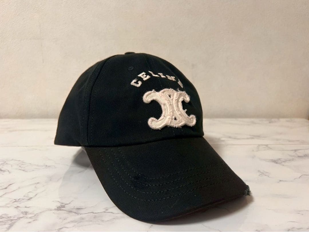 新品未使用　CELINE トリオンフ キャップ / コットンツイルギャバジン