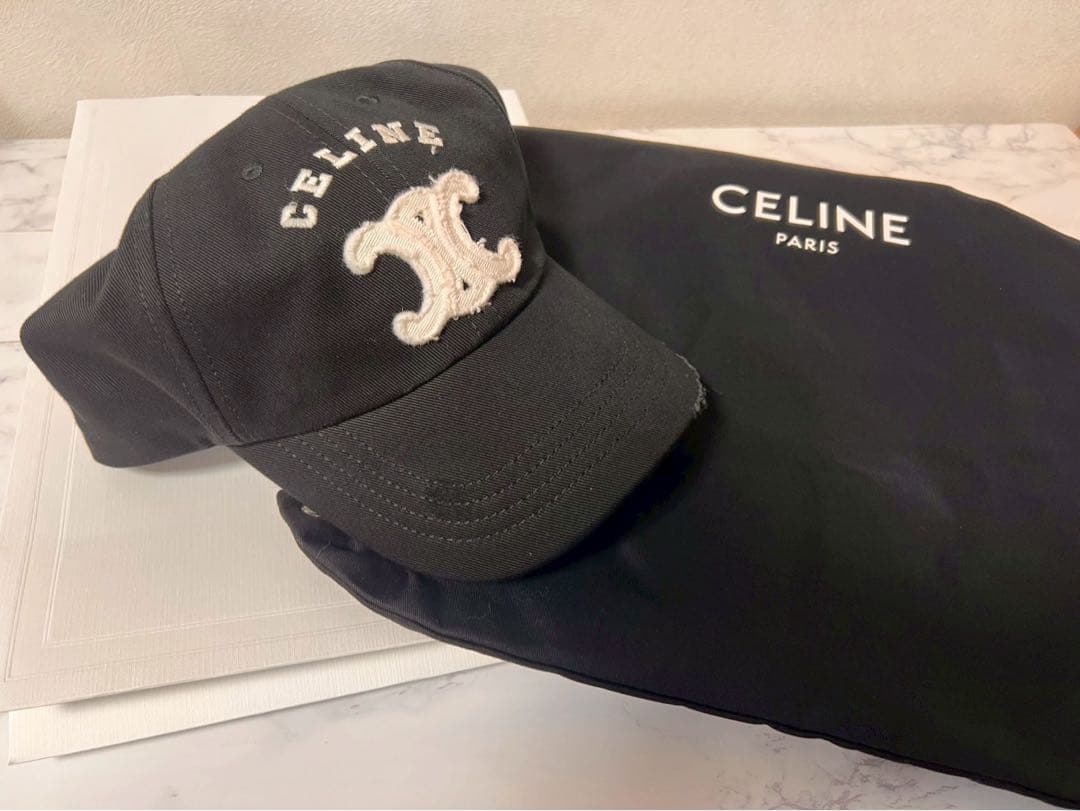 新品未使用　CELINE トリオンフ キャップ / コットンツイルギャバジン