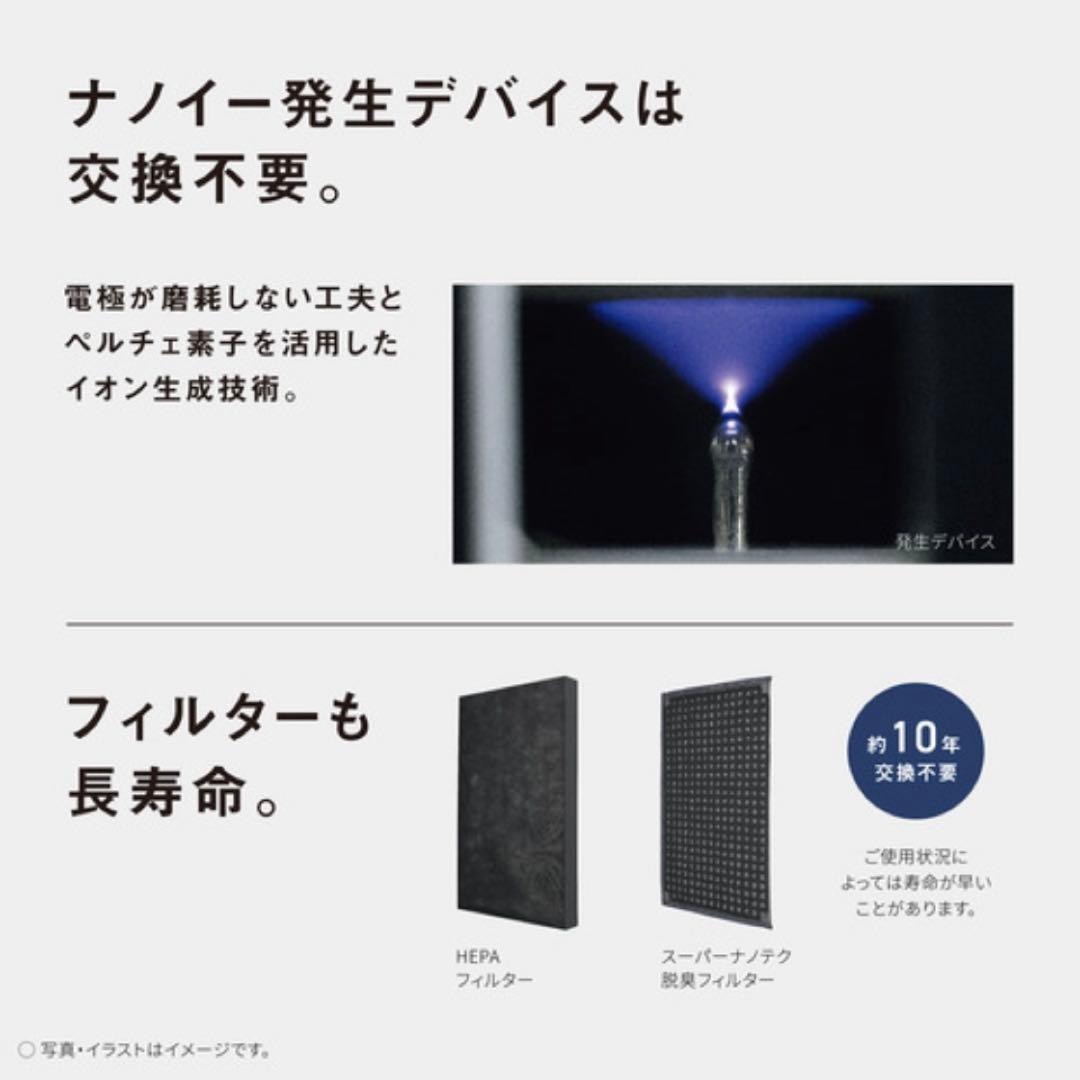 【美品】パナソニック F-PXY60-W ナノイー搭載 空気清浄機 ホワイト