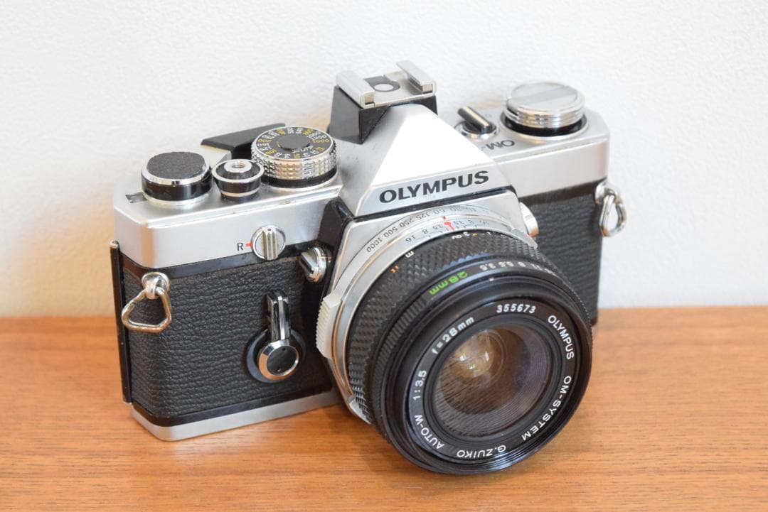 ①プリズム交換済 OM-1 28mm 広角レンズ OLYMPUS オリンパス
