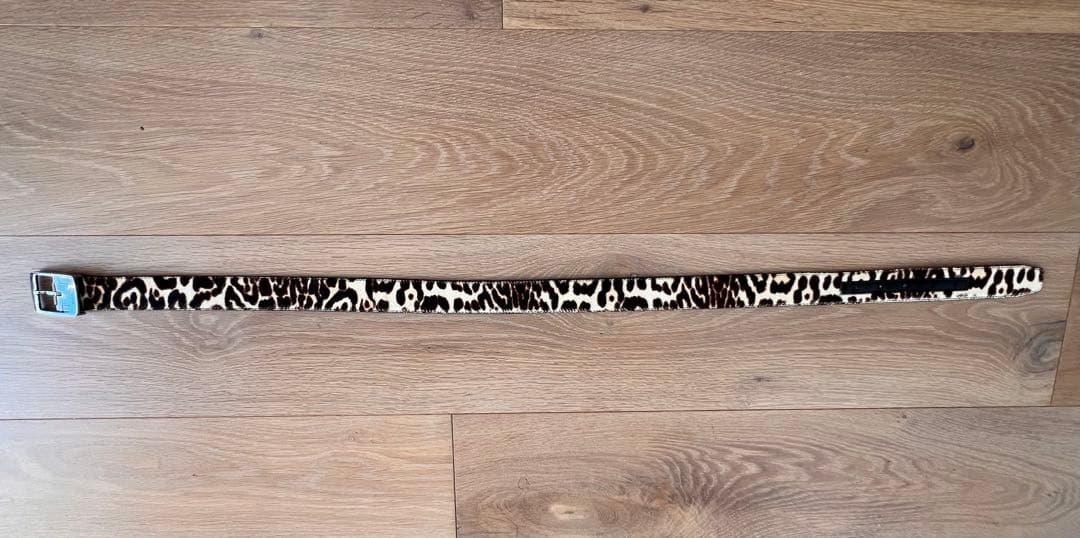 Givancy ヒョウ柄 ハラコベルト　85