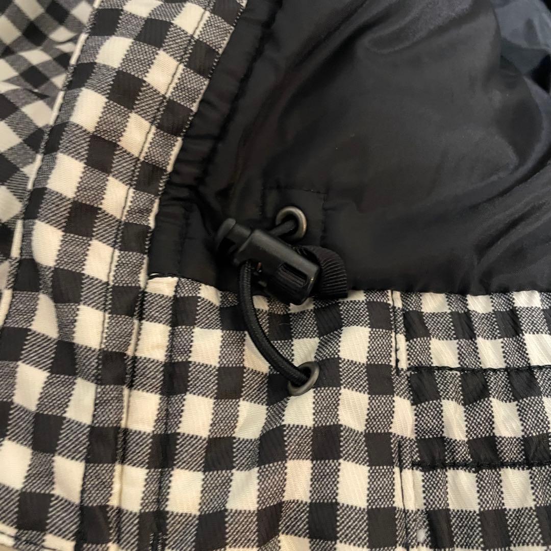 Burtonバートンスキーウェアスノーボードジャケットパーカーチェック柄黒白希少