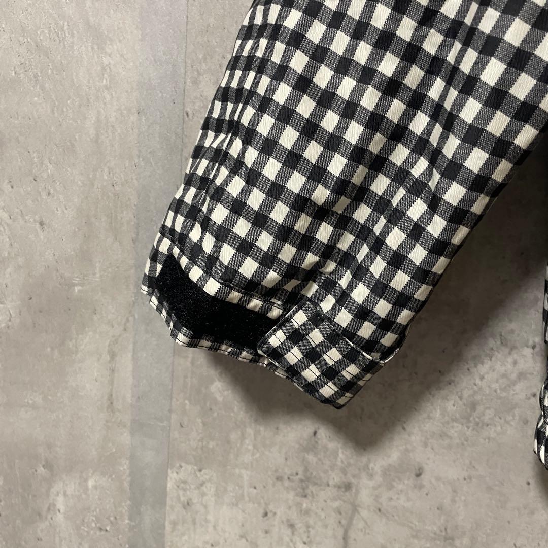 Burtonバートンスキーウェアスノーボードジャケットパーカーチェック柄黒白希少