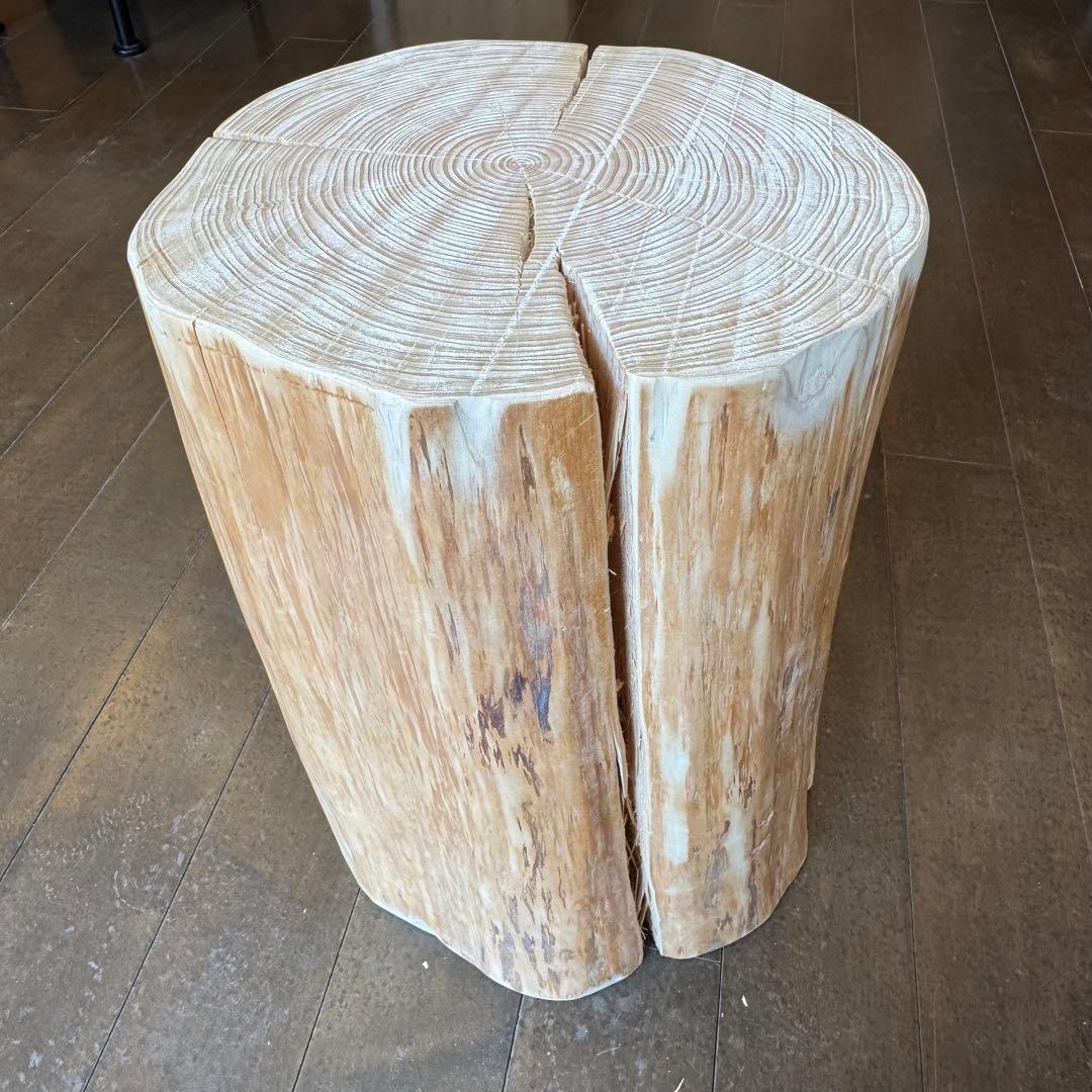 ★H151★天然ヒノキ★丸太★切り株★ちゃぶ台★テーブル★飾り台★スツール